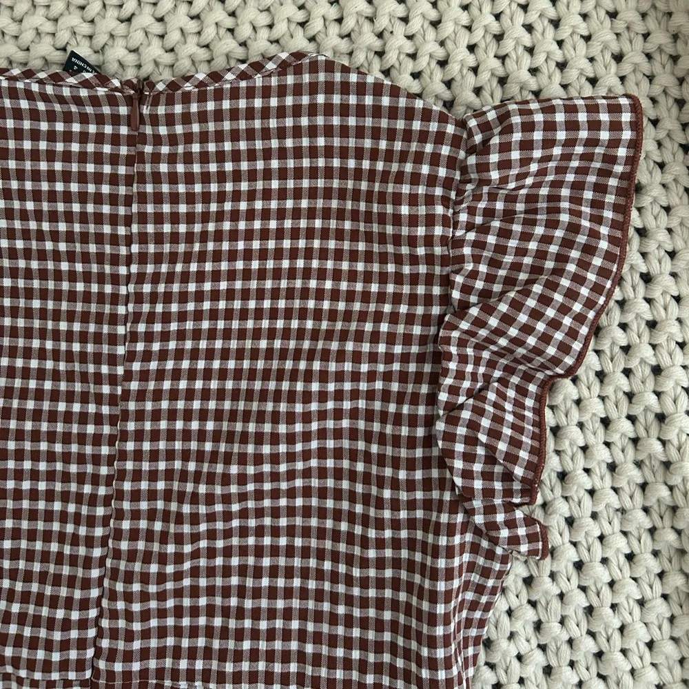 Brown Checkered Dress - Picture 6 of 6
